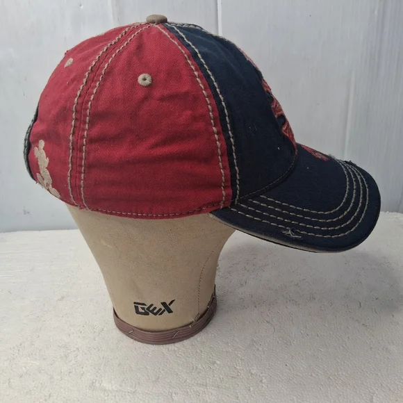 Disney Parks Kids Baseball Cap Embroidered Logo Red, Navy One Size - Picture 9 of 11